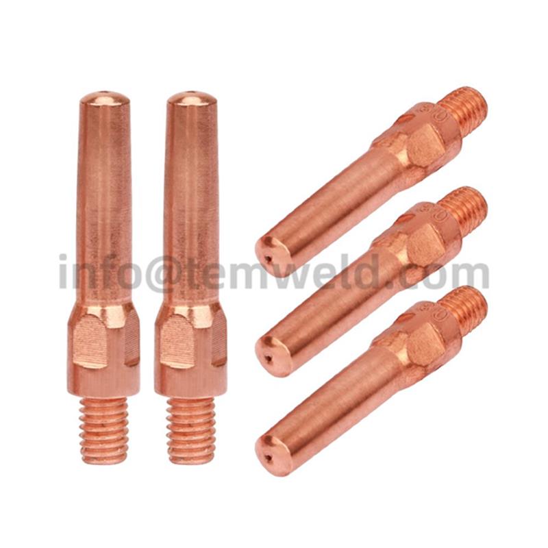 MIG M6X40 CuCrZr Copper Contact Tip Nozzle