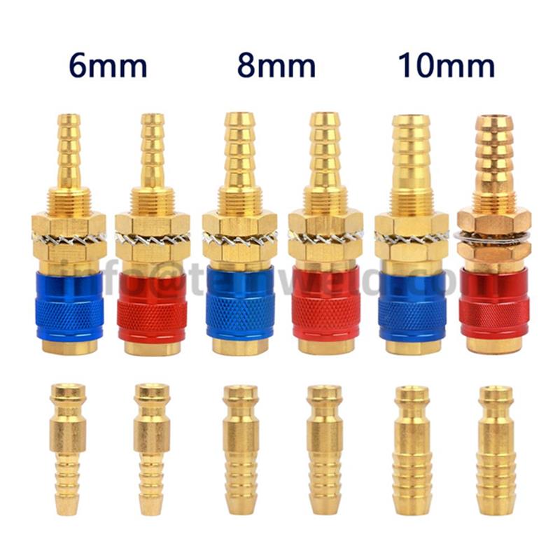 M6 M8 M10 Quick Connector Water Cooled Gas Adapter Quick Connector