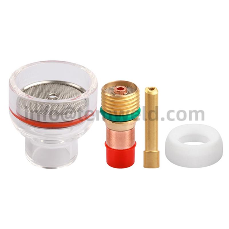 Tig welding kit gas lens Stubby Collets Body Pyrex Glass Cup