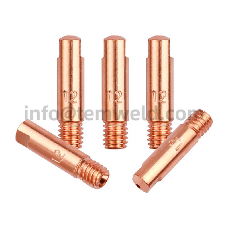 15AK Contact Tip CuCrZr 0.8/0.9/1.0/1.2mm M6x25mm