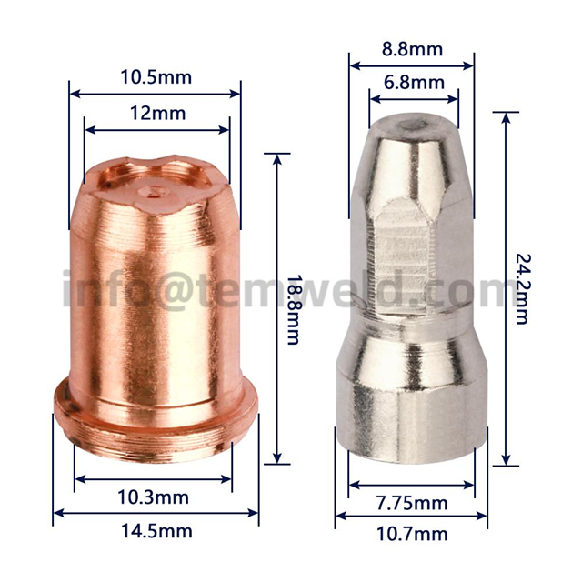 S75 Electrode PR0117 Nozzle Tip